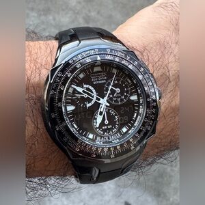 Citizen Eco-Drive Black Eagle Pilot  Watch "SKYHAWK" C652-S030480